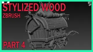 Sculpting Stylized Wood Beams in Zbrush (Time-Lapse) Part 4