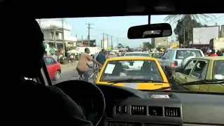 Traffic in Douala, Cameroon