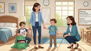 Timmy's First Day at School | Bedtime Stories For Kids in English | Folktales in English