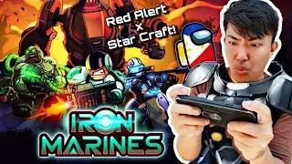 IRON MARINES - Mobile Game Play [ Red Alert meets Star Craft ]