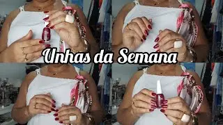 UNHAS DA SEMANA ESMALTE COLORAMA CEREJA 🍒💅