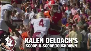 Florida State's Kalen DeLoach Does It All On Scoop-N-Score TD