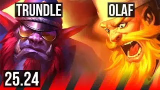 TRUNDLE vs OLAF (TOP) | Perfect KDA: 8/0/8 | EUW Grandmaster | 25.24