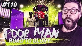 OMG 87 FUTURE STAR ALPHONSO DAVIES!!!! 80x GOLD PACKS! - POOR MAN RTG #110 - FIFA 19