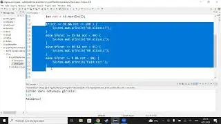 Java Dersleri: 10 - If Else