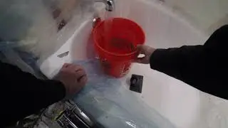 Vlog 003 Tile Bathroom!! Pt.1