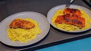Home Made Salmon Alfredo Pasta Recipe | Cooking With Neek & Berny