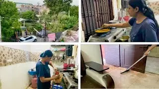 😟pehle barish k paani andar agya phir rasoi k paani s kamra bhar gya 🤦‍♀️😮