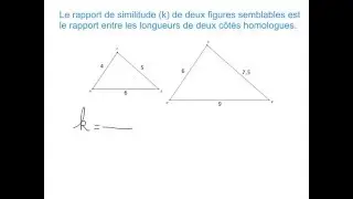 10.1.1 Les figures semblables : le rapport de similitude