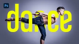 Как объединить текст и изображение в Photoshop