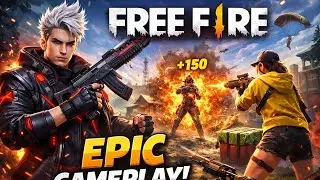 EPIC FREE FIRE GAMEPLAY 😱 | INTENSE RUSH & KILLS #freefire #gaming