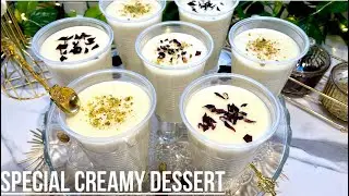 QUICK, CREAMY IFTAR PARTY SPECIAL DESSERT | KHEER | PHIRNI | সুজি / Semolina পুডিং ডেজার্ট
