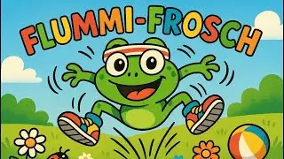 🎥 Flummi Frosch hüpft um die Wette – Lustiges Kinderlied zum Mitsingen und aktiv Bewegen