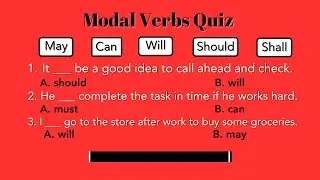 Modal Verbs In English | Mixed Modal Quiz