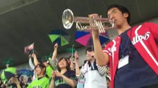 2017 Japanese Baseball, Opening Day:  Yakult Swallows cheering section