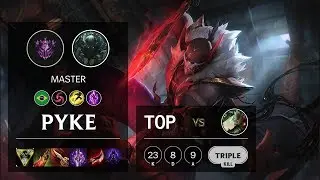 Pyke Top vs Riven - BR Master Patch 10.9