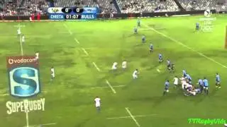 Johan Goosen Drop Goal Cheetahs vs Bulls 2014 S15
