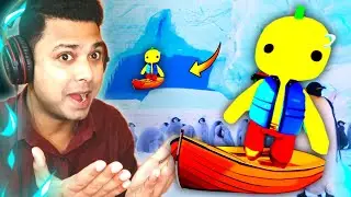 Funny Boat Race In Ice Cave||Wobbly Life Gameplay||Bonglect
