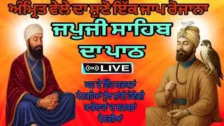 🔴 Japji Sahib LIVE Today | Amrit Vela Nitnem | Subah da Gurbani Path | Peace & Positivity