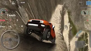 Toyota Fj cruiser drive on narrow cliff(offroad drive pro) part 8