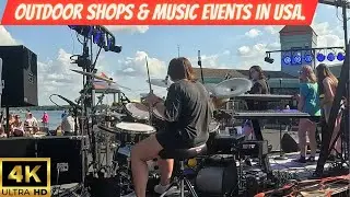 Outdoor Shops & Music Events in USA#youtube