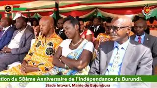 #LIVE : C&eacute;l&eacute;bration du 58&egrave;me Anniversaire de l'ind&eacute;pendance du Burundi