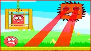 Красный КВАДРАТ.НОВЫЙ МЕГА БОСС  в  Red Ball 5.