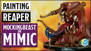 How to paint a Mocking Beast or Mimic | Reaper Miniatures | Boxes of Shame