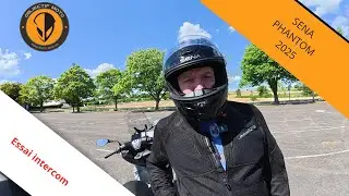 Essai casque moto Sena Phantom avec intercom int&eacute;gr&eacute;