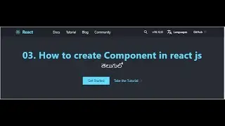03  Creating component in React js