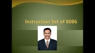 Instruction set of 8086 Microprocessor