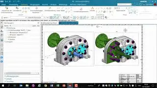 CAD NX Zeichnung Halbschnittansicht von 3D Ansicht