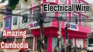 Traveling|Amazing Cambodia| Update Siem Reap 2021|Restore Electrical wire | @RobertoKh