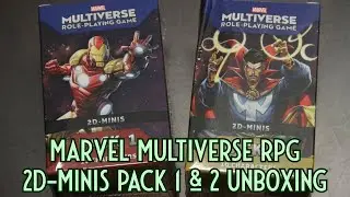 Marvel Multiverse RPG 2D-Minis Pack 1 & 2 Unboxing