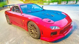 ROLEZÃO DE MAZDA RX7 NA RUA