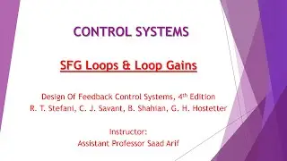 Loop & Loop Gain || Signal Flow Graph