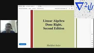 Rese&ntilde;a: Linear Algebra Done Right por Sheldon Axler