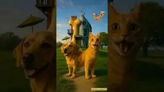 CatDog in Real Life AI #livingcartoon #catdog