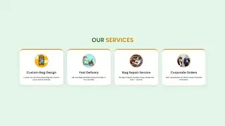 Build a Responsive Luggage Bag Website | Services Page | HTML CSS JavaScript | Part 6