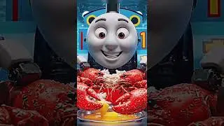 Грандиозный пир морепродуктов от Паровозика Томаса! Мукбанг!