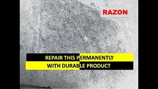 CONCRETE ROAD SURFACE REPAIRS | HOW TO RESURFACE CONCRETE | RAZON PAVEMENT WEAR REPAIR | RESURFACING