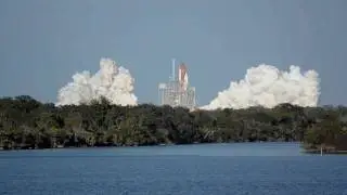 Space Shuttle Discovery launch video from nasatweetup STS-133
