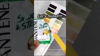 omg🤯 Pantene shampoo ph test #shorts #pantene #shampoo #haircare #hair #hairfall #phtest