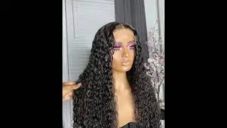 30inch water wave wig beauty human hair wigs#wiginstall ##curlyhair #30inchhair #blackmagic