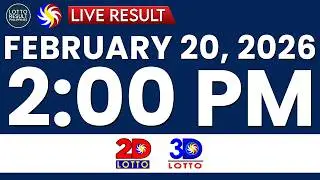 LIVE 2PM PCSO LOTTO RESULTS TODAY FEBRUARY 20, 2026 | SWERTRES EZ2