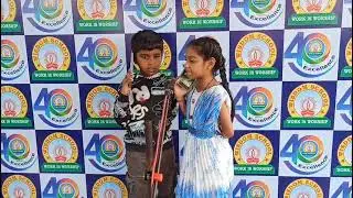 Kids conversation @wisdom school Railpet guntur 