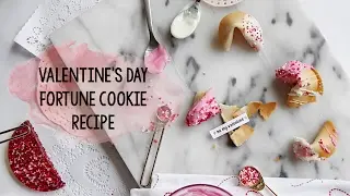 Valentine's Day Fortune Cookie Valentine Gift Recipe & Tutorial | OliviaMakeupChannel