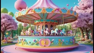 Pat a Cake Builds a Sugar Carousel | English Nursery Rhyme for Kids