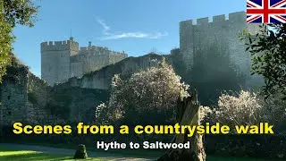 English village & countryside: An 11th century castle and an abandoned railway line