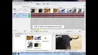 Create and render a photo slide show in sony vegas 11
